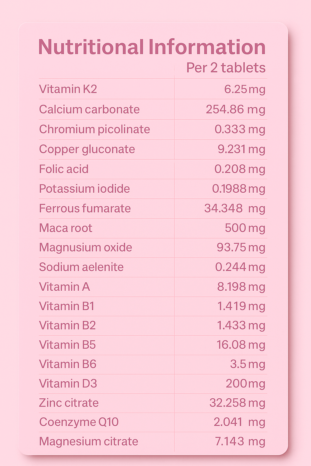 Multi-Vitamin For Her Supports Bone Health