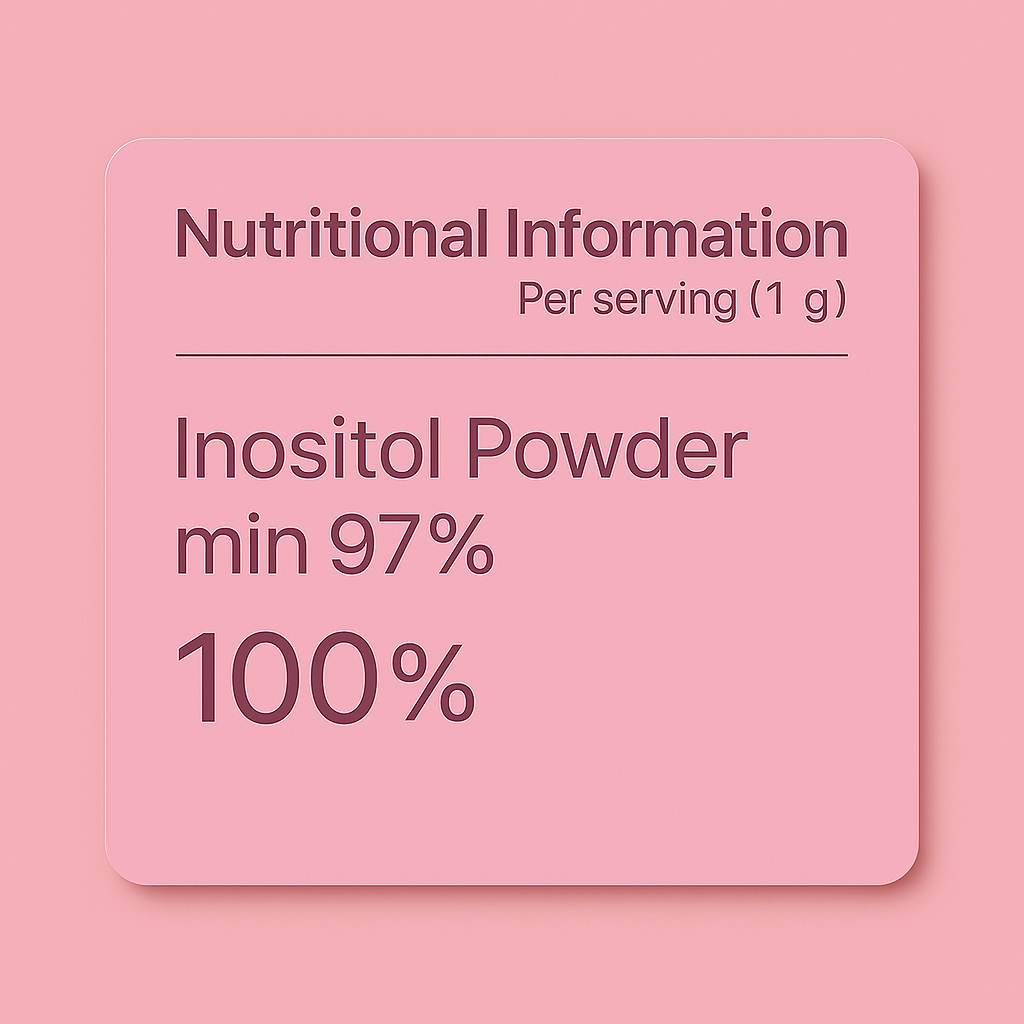Myo-Inositol Powder – High Purity Inositol for PCOS, Stress & Hormonal Support 100 DAYS SUPPLY