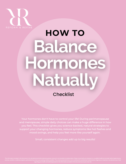 How to Balance Hormones Naturally (Menopause Checklist – PDF Download)