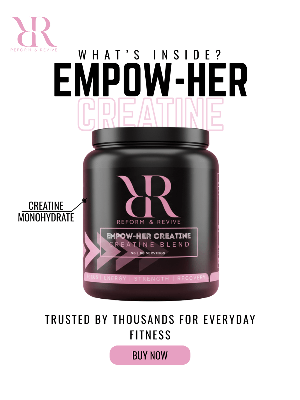 EMPOW-HER CREATINE 300G 5g Creatine Monohydrate
