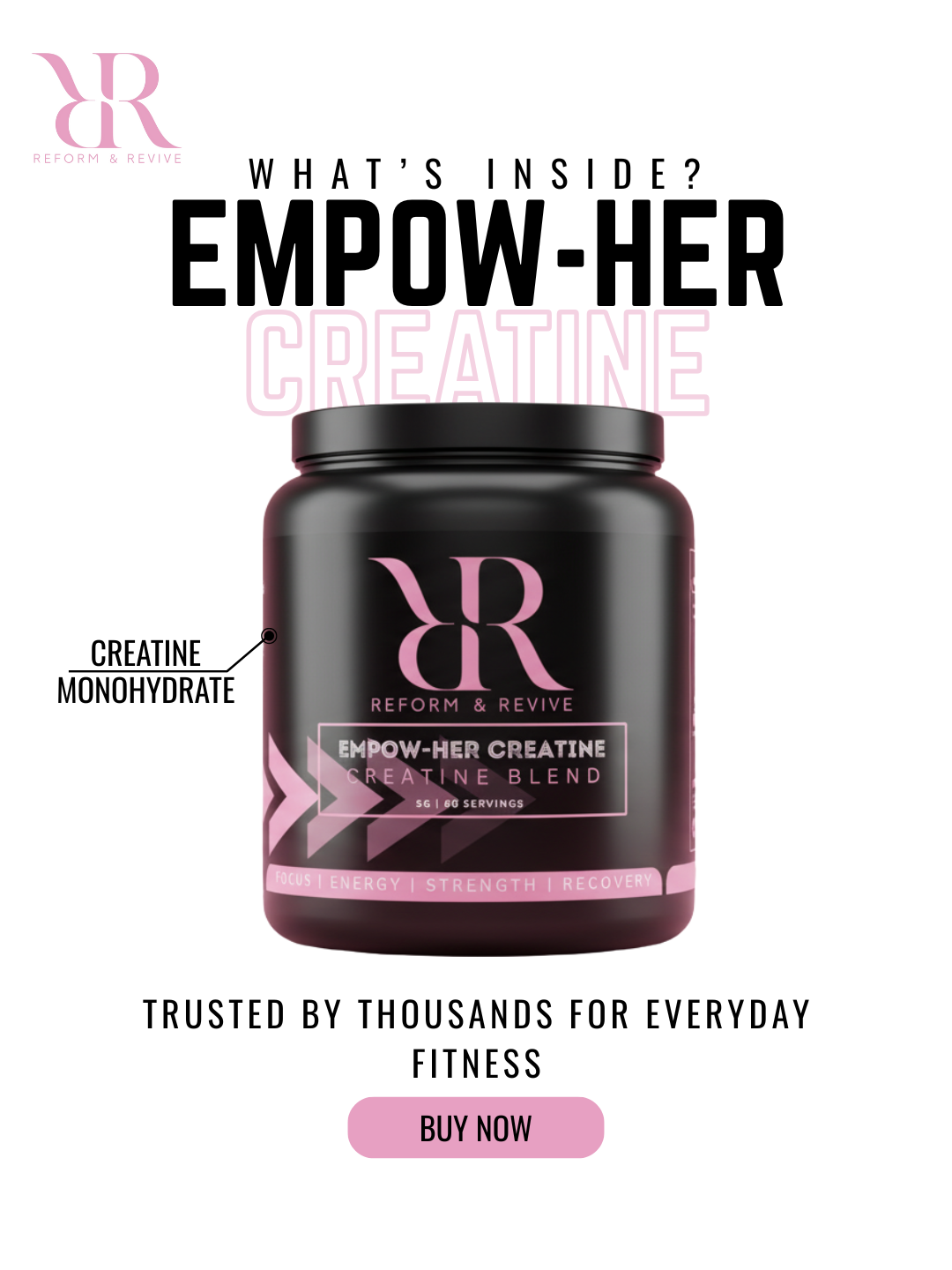 EMPOW-HER CREATINE 300G 5g Creatine Monohydrate