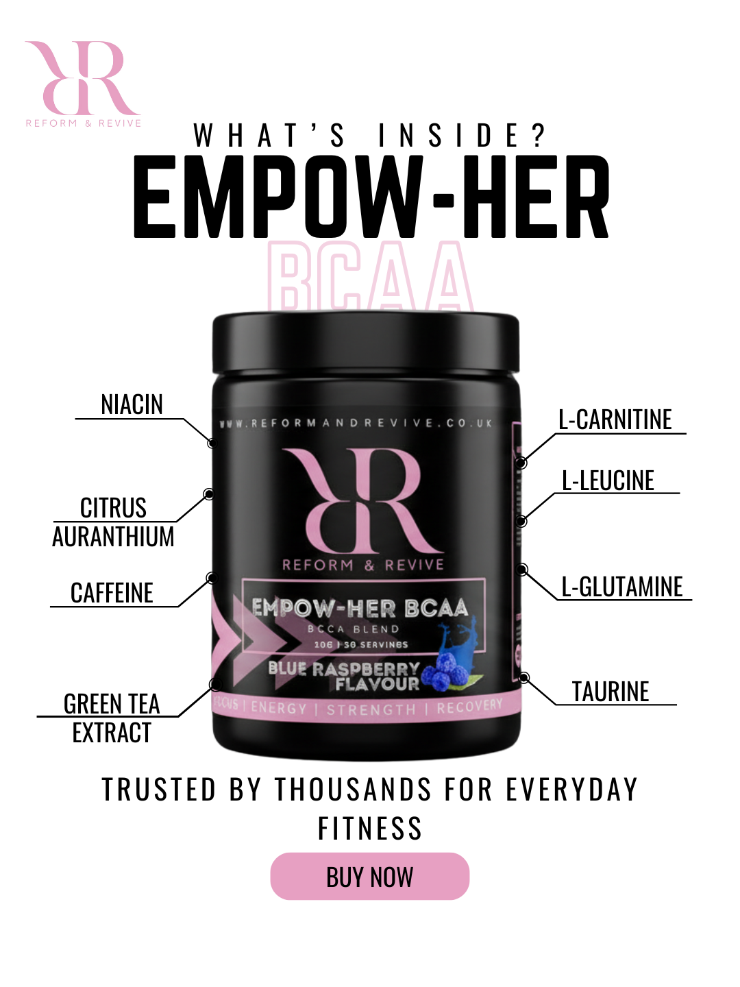 BCAA  BLEND  BLUE RASPBERRY 300G