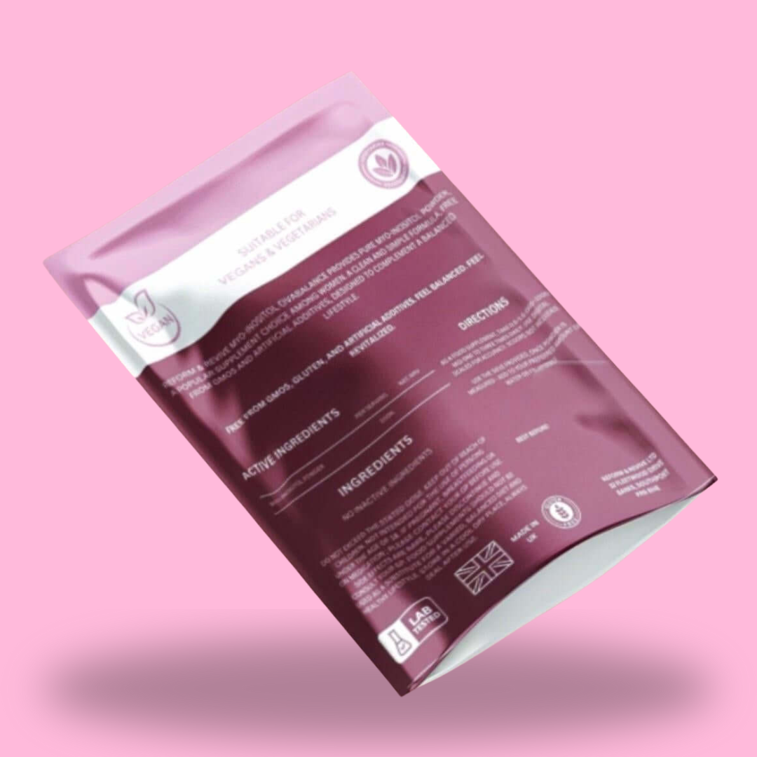 Myo-Inositol Powder – High Purity Inositol for PCOS, Stress & Hormonal Support 100 DAYS SUPPLY