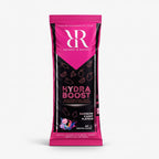 Hydra Boost electrolyte sachet with vitamins and minerals, part of hydration shaker and electrolyte sachet bundle.