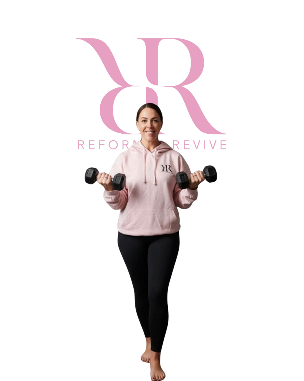 Pink comfy hoody with R&R logo