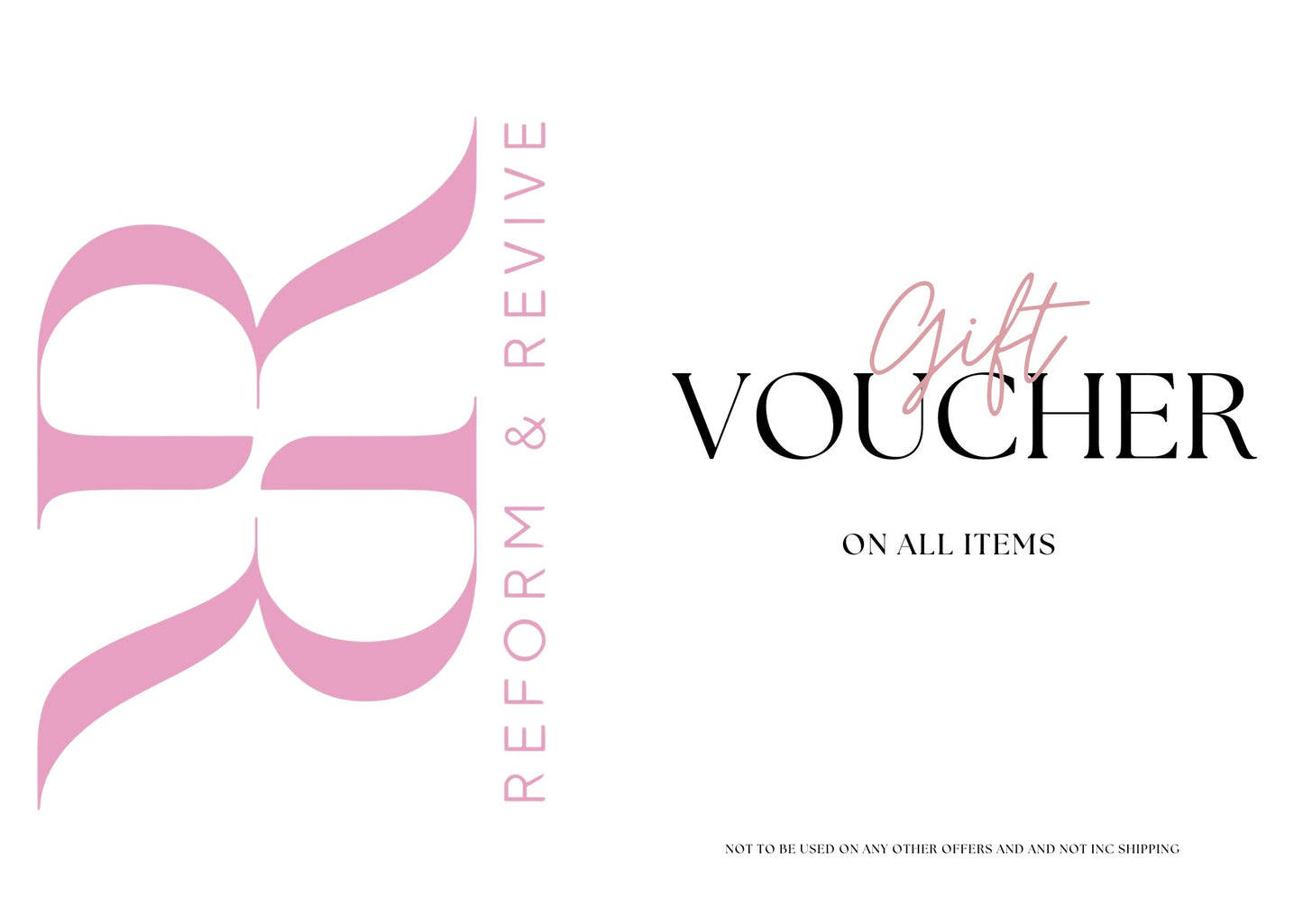 REFORM AND REVIVE GIFT CARD