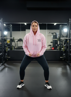 Pink comfy hoody with R&R logo